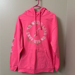 TWLOHA hot pink hoodie sweatshirt women’s size L